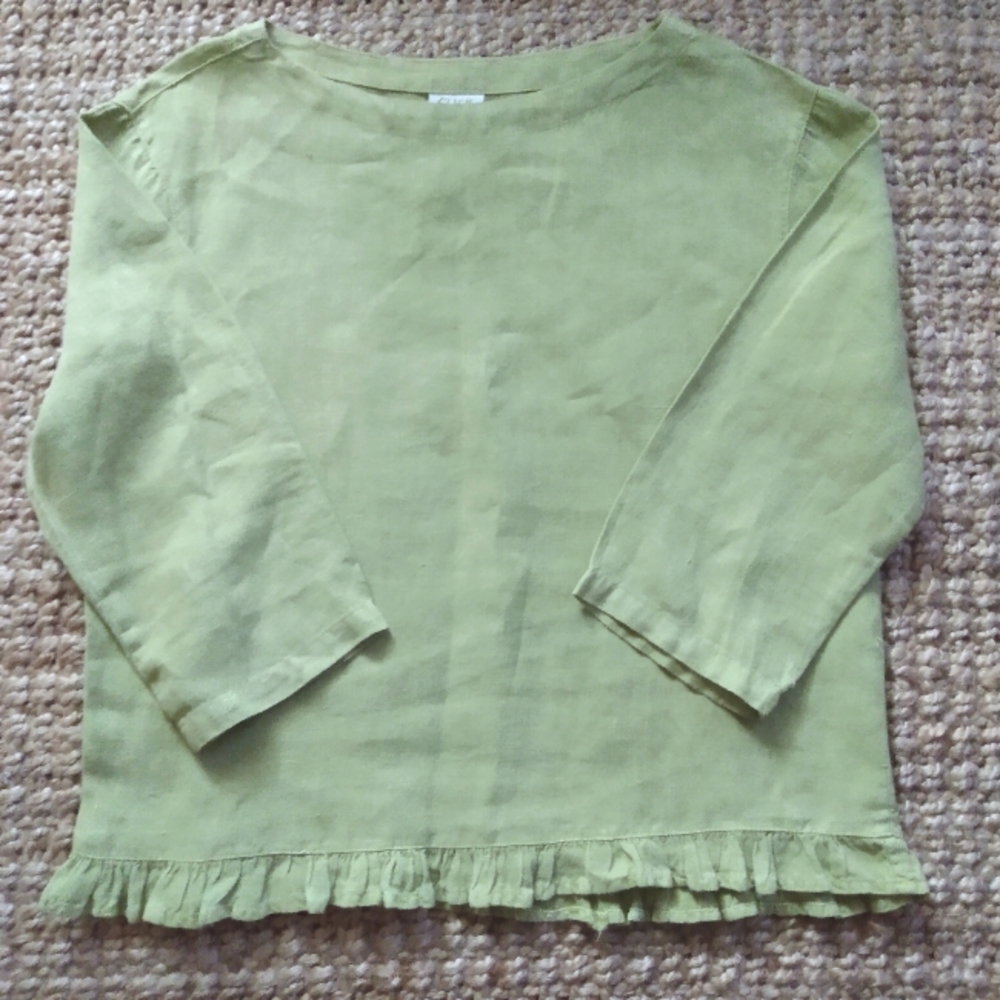 Lagenlook Click by Color Me Cotton Linen Top